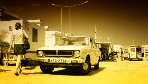 Photo d'une vieille voiture américaine, Malte