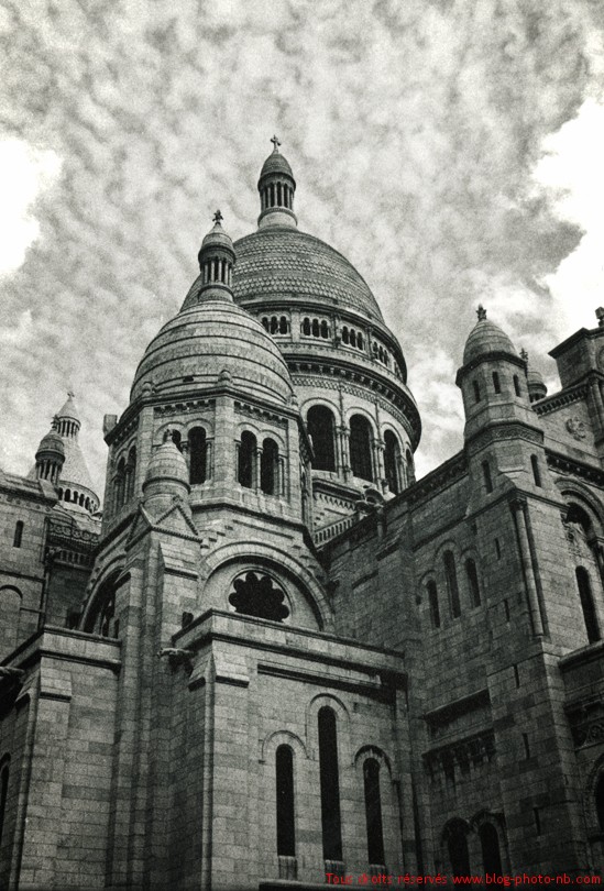 Montmartre le Sacr Coeur Paris ao t 2008 Photos Noir et Blanc