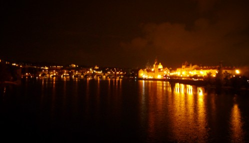 Photo de Prague by night et du Pont Charles